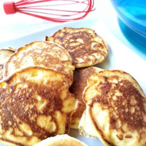 cooked pikelets on a plate