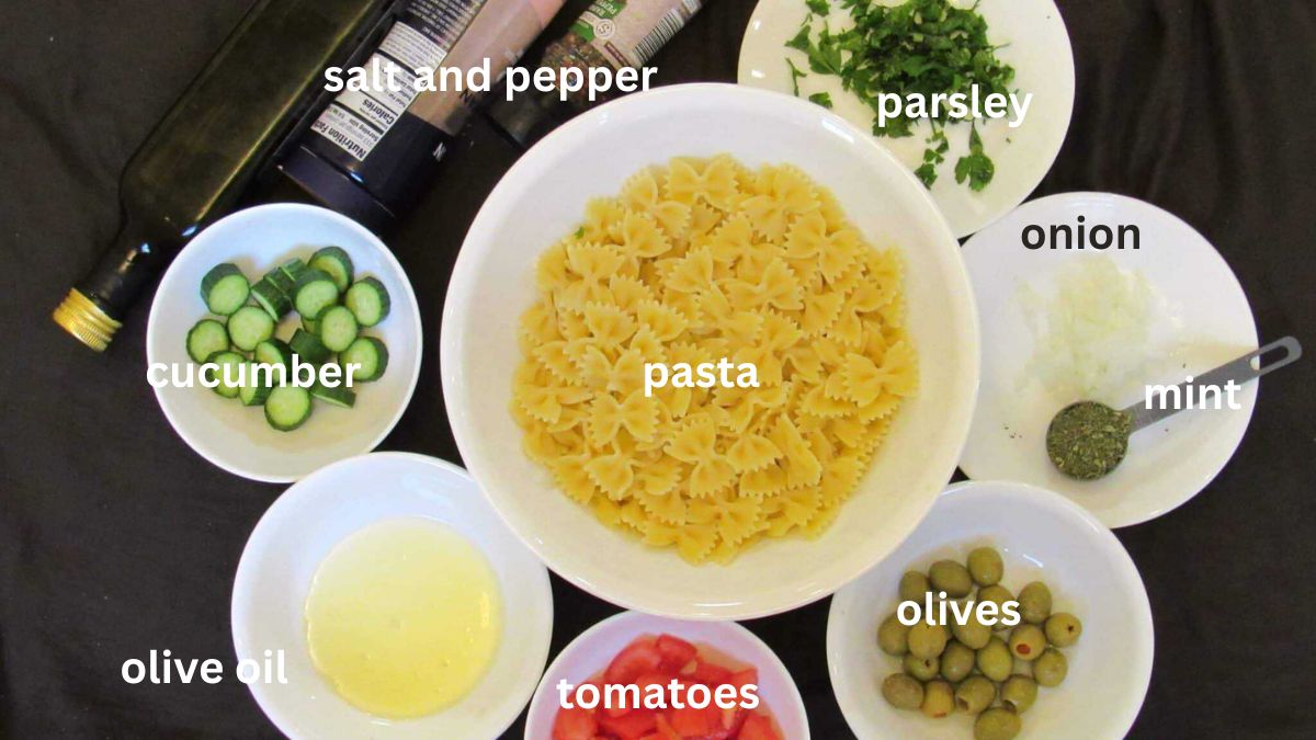 Ingredients to make the recipe.